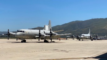 The oldest USN P-3, NP-3C 150521, returned from depot level maintenance on 23 April 2020 (photo: USN/VX-30)