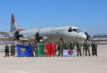 P-3C CUP+ with crew and ground crew getting ready to depart for Operation Indalo (photo: PoAF)