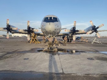 A German P-3C CUP Orion at Sigonella (photo: German navy)